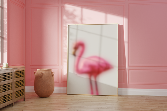 The one with the blurry flamingo, Wall Art