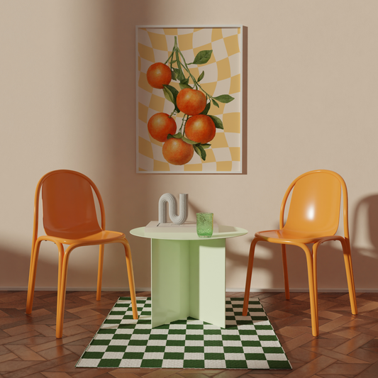 Retro Oranges Illustration, Wall Art