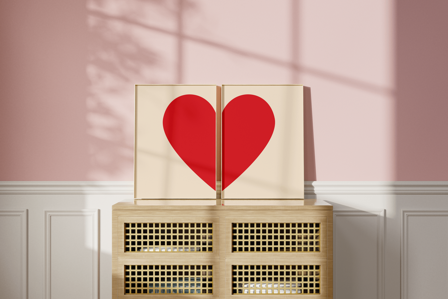 Bundle of 2 Half Hearts - that make 1 full heart