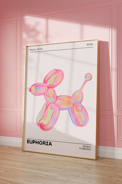 Gallery Wall Art Set Of 2 Prints, Retro Abstract Aura Gradient Poster, 70s Aesthetic, Vintage Euphoria Pastel Print, Trendy Holographic Set - Digital Art Printables