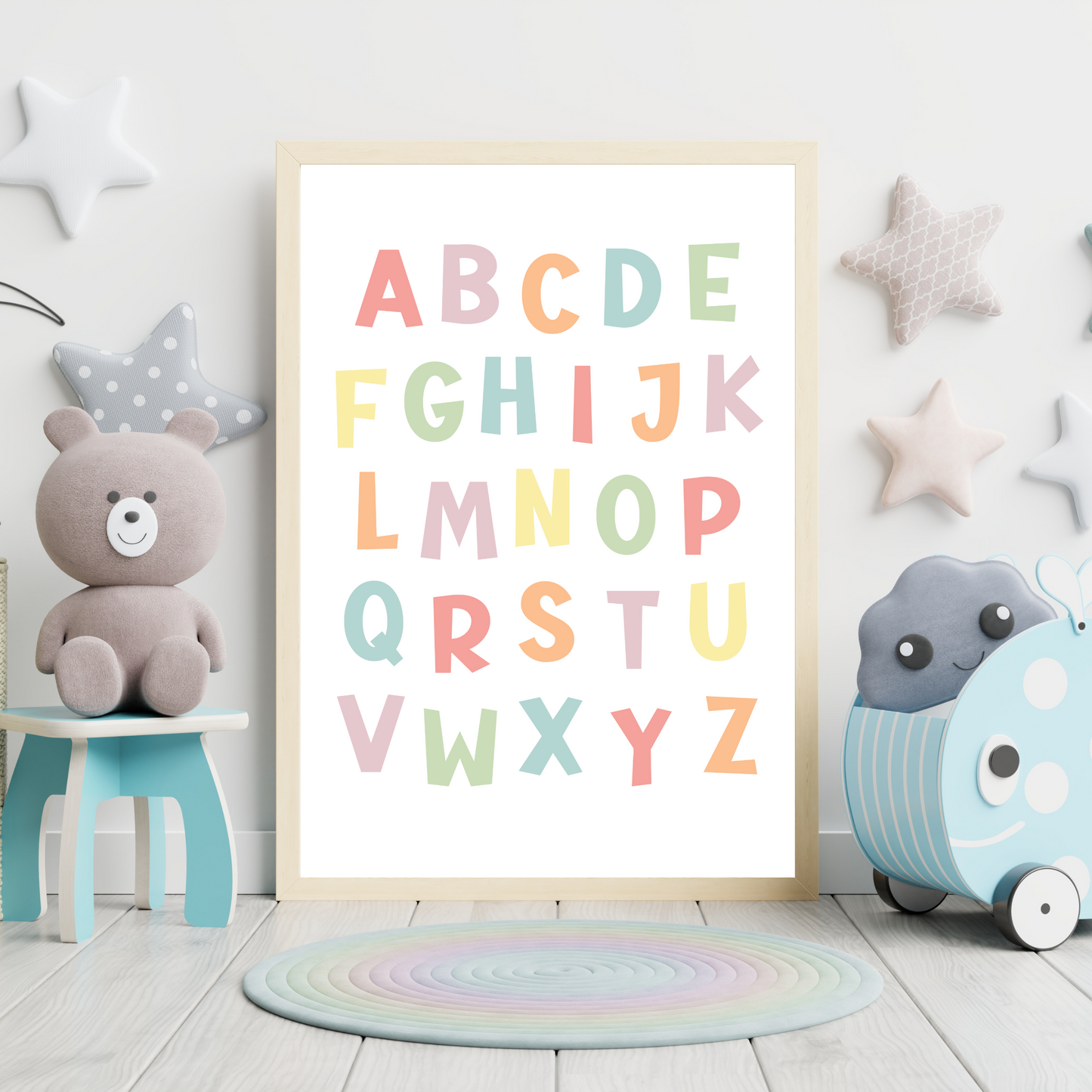 Set of 8 Montessori Educational Posters for Kids & Toddlers Playroom, Educational Wall Art, Classroom Printables