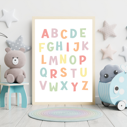 Set of 8 Montessori Educational Posters for Kids & Toddlers Playroom, Educational Wall Art, Classroom Printables