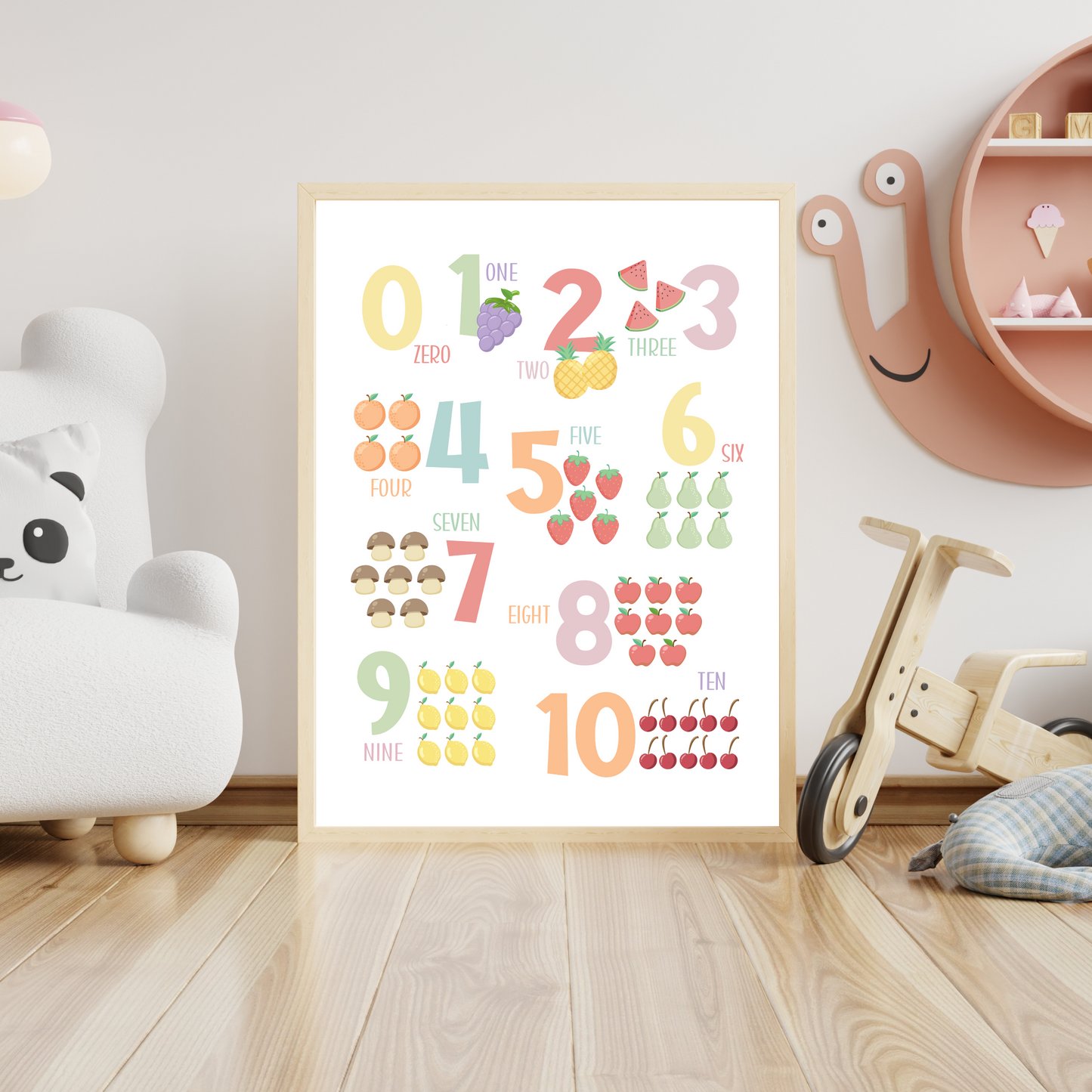 Set of 8 Montessori Educational Posters for Kids & Toddlers Playroom, Educational Wall Art, Classroom Printables