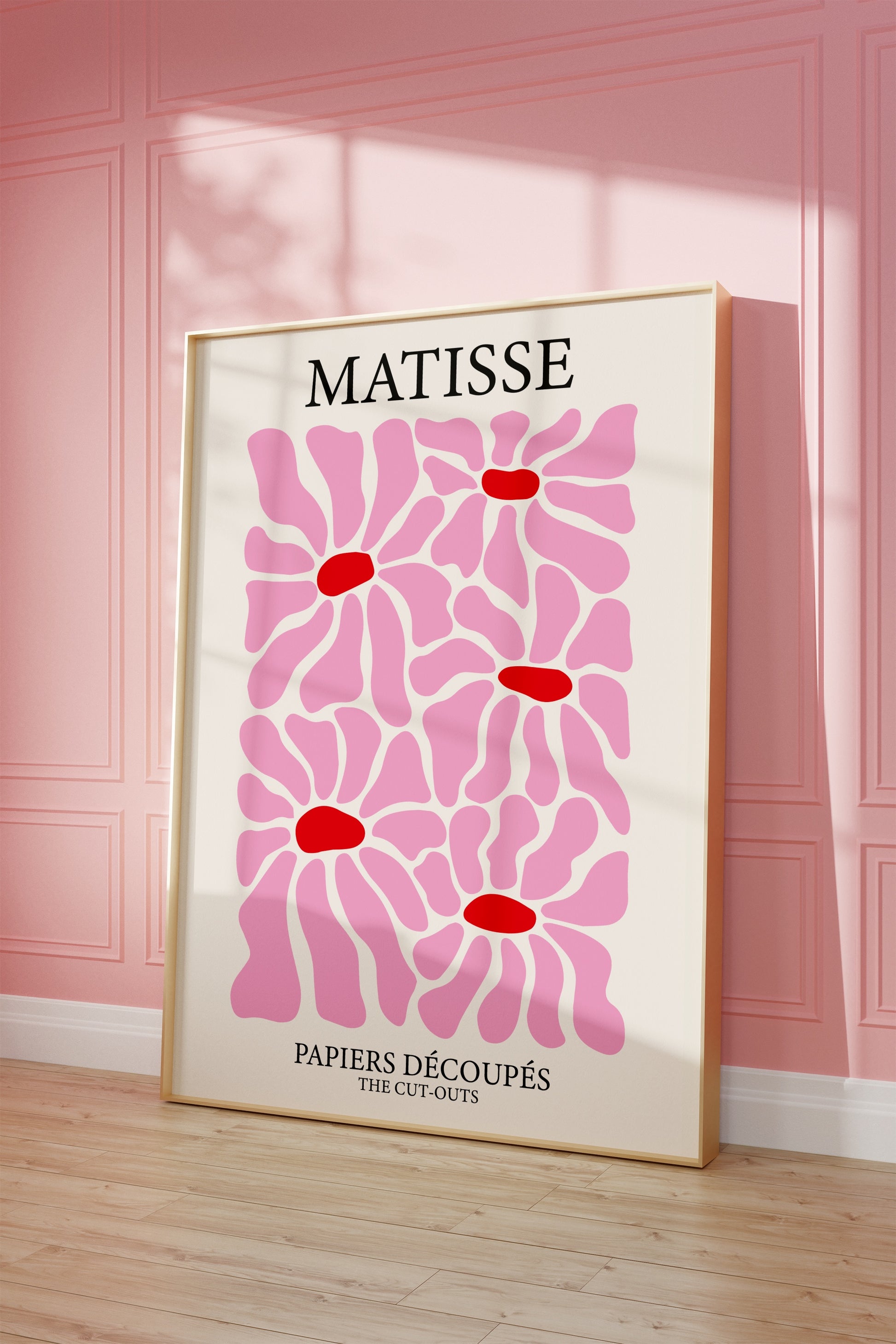Gallery Wall Art Set of 3, Henri Matisse Flower Market & Veni Vidi Amavi Posters, Aesthetic Pink Red Decor, Printable Art Bundle, Trendy Set