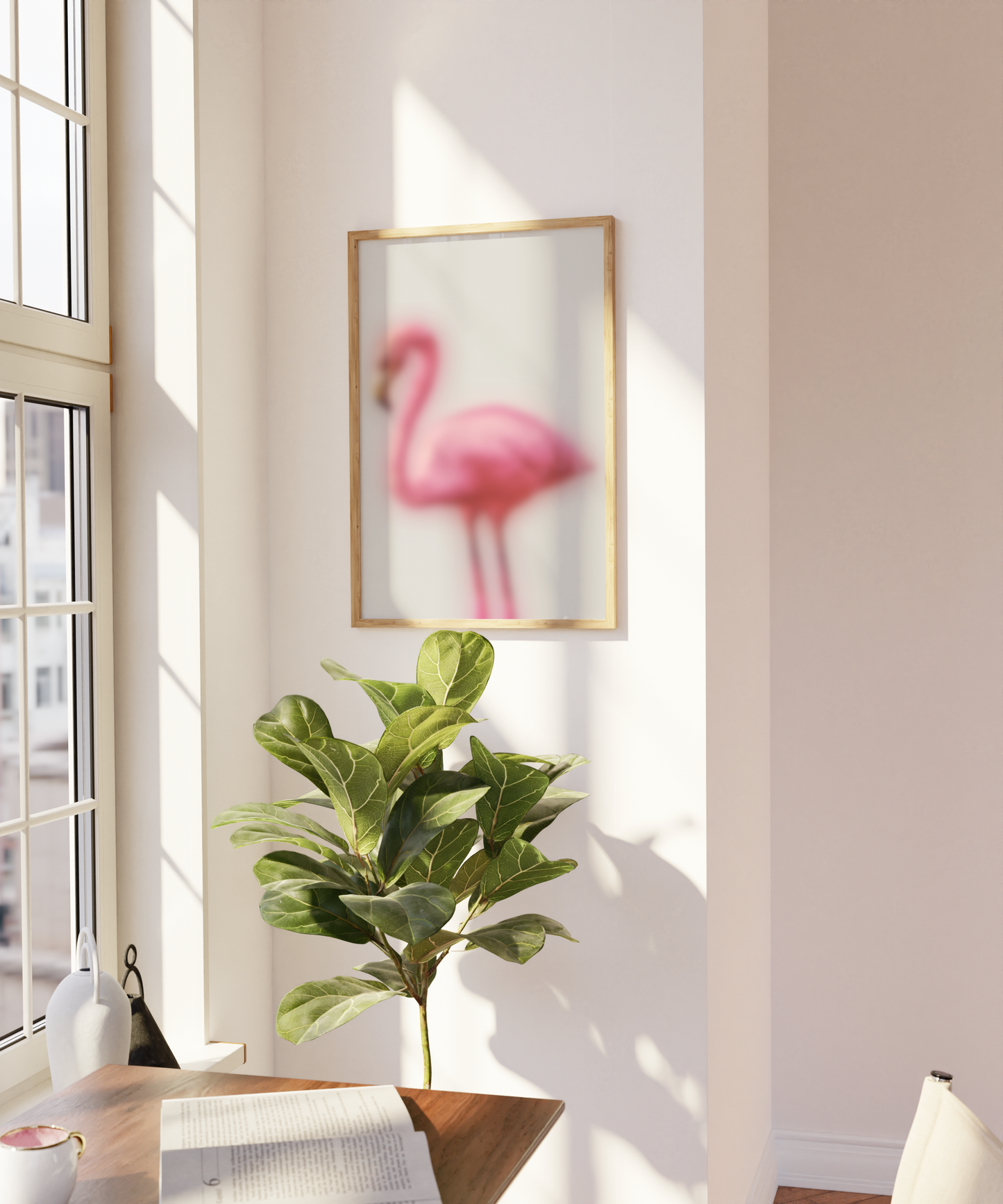 The one with the blurry flamingo, Wall Art