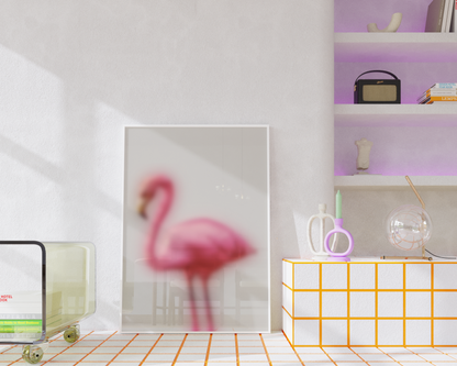 The one with the blurry flamingo, Wall Art