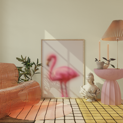 The one with the blurry flamingo, Wall Art