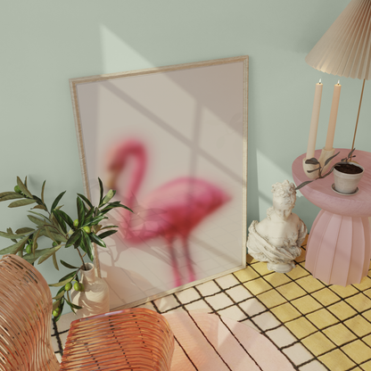 The one with the blurry flamingo, Wall Art