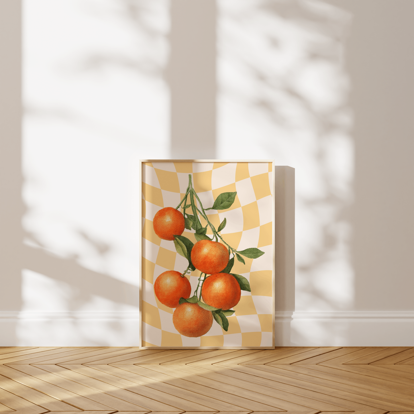 Retro Oranges Illustration, Wall Art