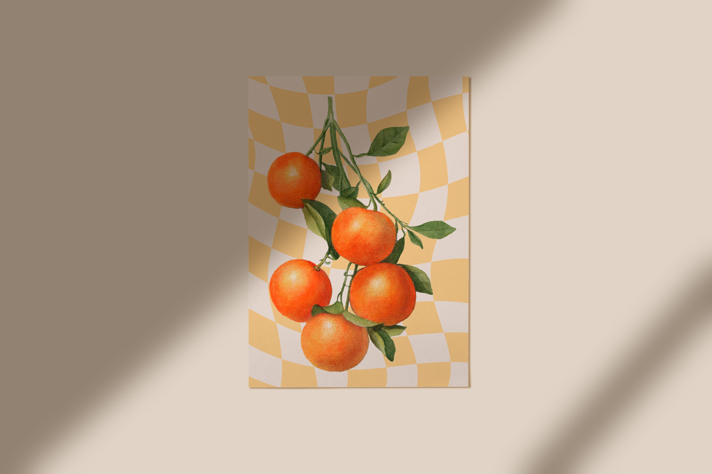 Retro Oranges Illustration, Wall Art