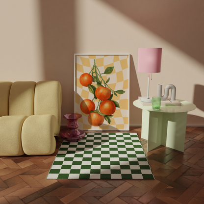 Retro Oranges Illustration, Wall Art