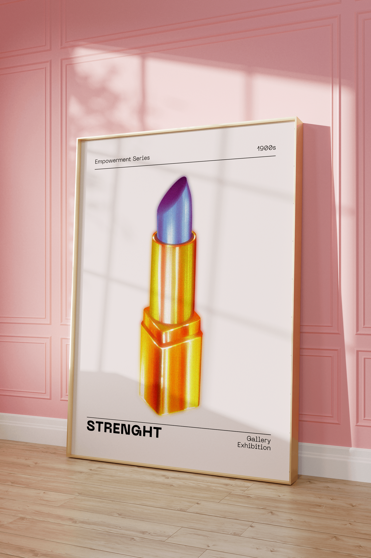 Woman Empowerment Wall Art, Bold Lipstick Illustration, Funky Home Decor, Modern Retro Trendy Print, Feminine Beauty Poster, Gift for Women